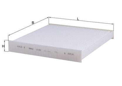 MAHLE LA 859 Filtru, aer habitaclu