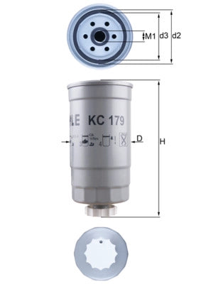 MAHLE KC 179 Filtru combustibil