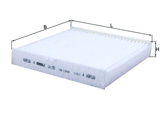 MAHLE LA 155 Filtru, aer habitaclu
