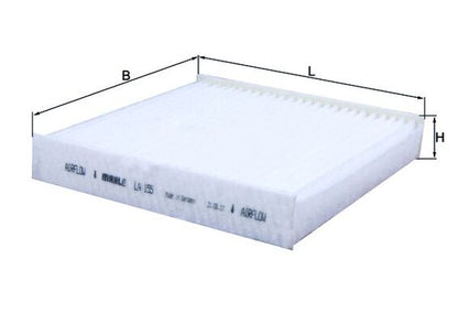 MAHLE LA 155 Filtru, aer habitaclu