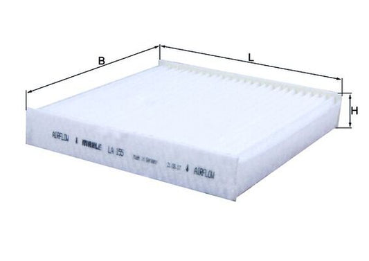 MAHLE LA 155 Filtru, aer habitaclu