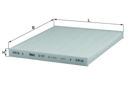 MAHLE LA 157 Filtru, aer habitaclu