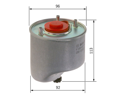 BOSCH F 026 402 864 Filtru combustibil