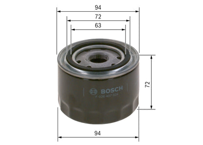 BOSCH F 026 407 024 Filtru ulei