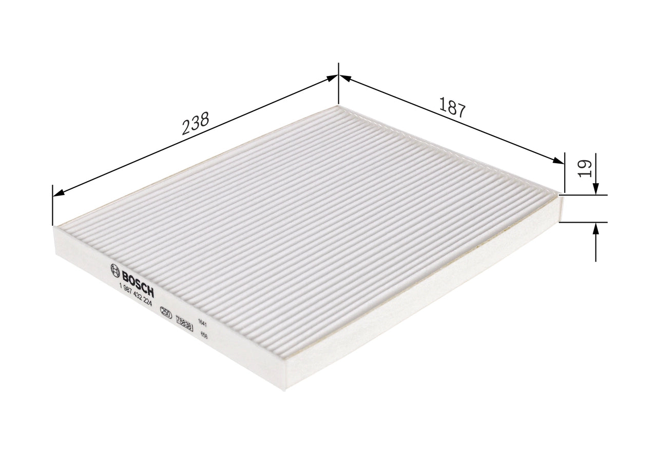 BOSCH 1 987 432 224 Filtru, aer habitaclu