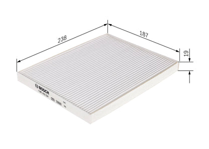 BOSCH 1 987 432 224 Filtru, aer habitaclu
