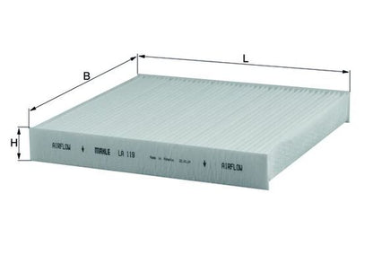 MAHLE LA 119 Filtru, aer habitaclu