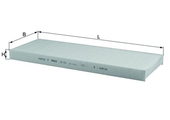 MAHLE LA 118 Filtru, aer habitaclu