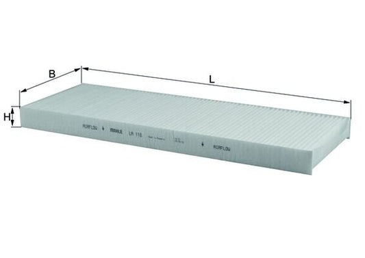 MAHLE LA 118 Filtru, aer habitaclu
