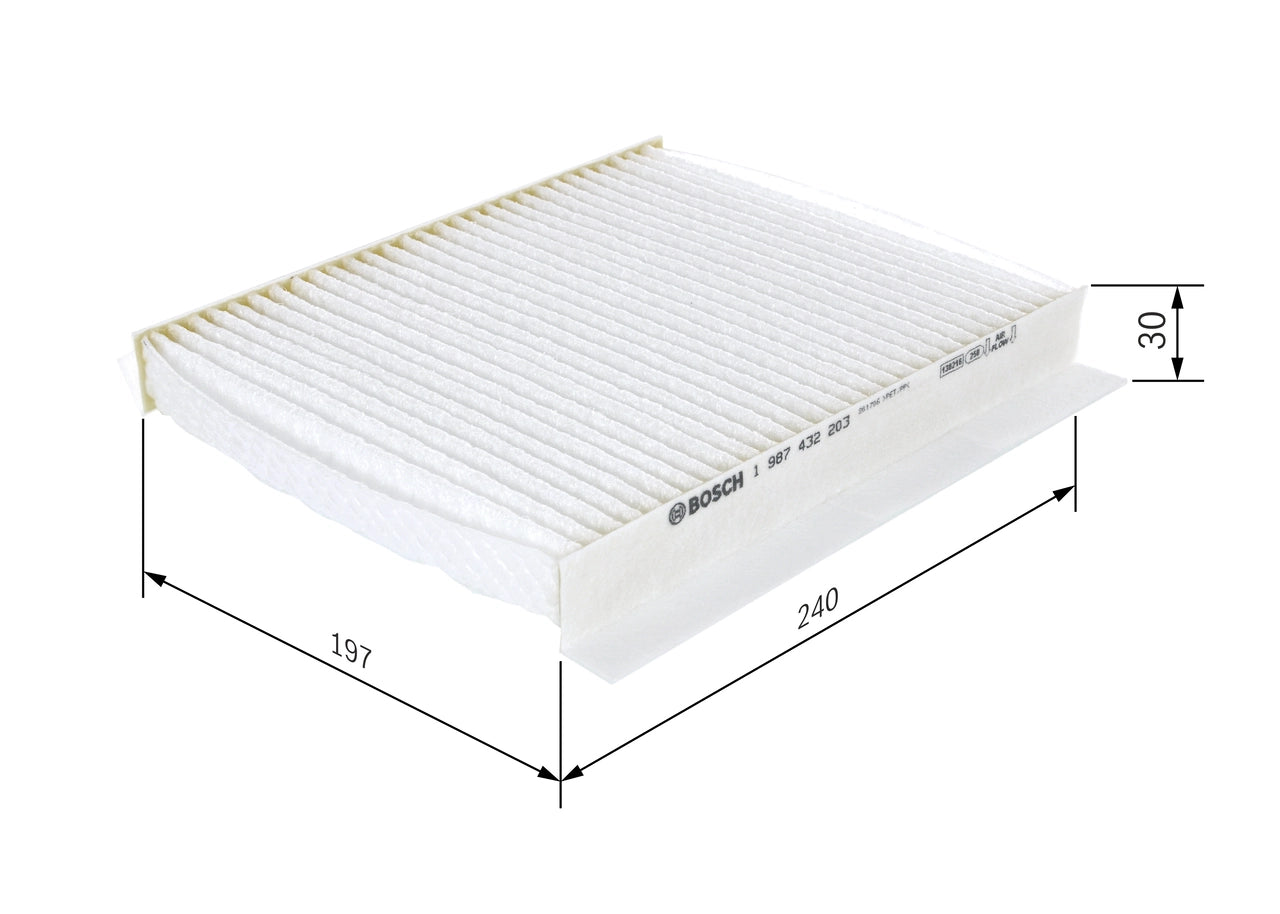 BOSCH 1 987 432 203 Filtru, aer habitaclu