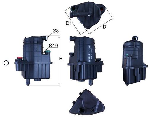 MAHLE KL 832D Filtru combustibil