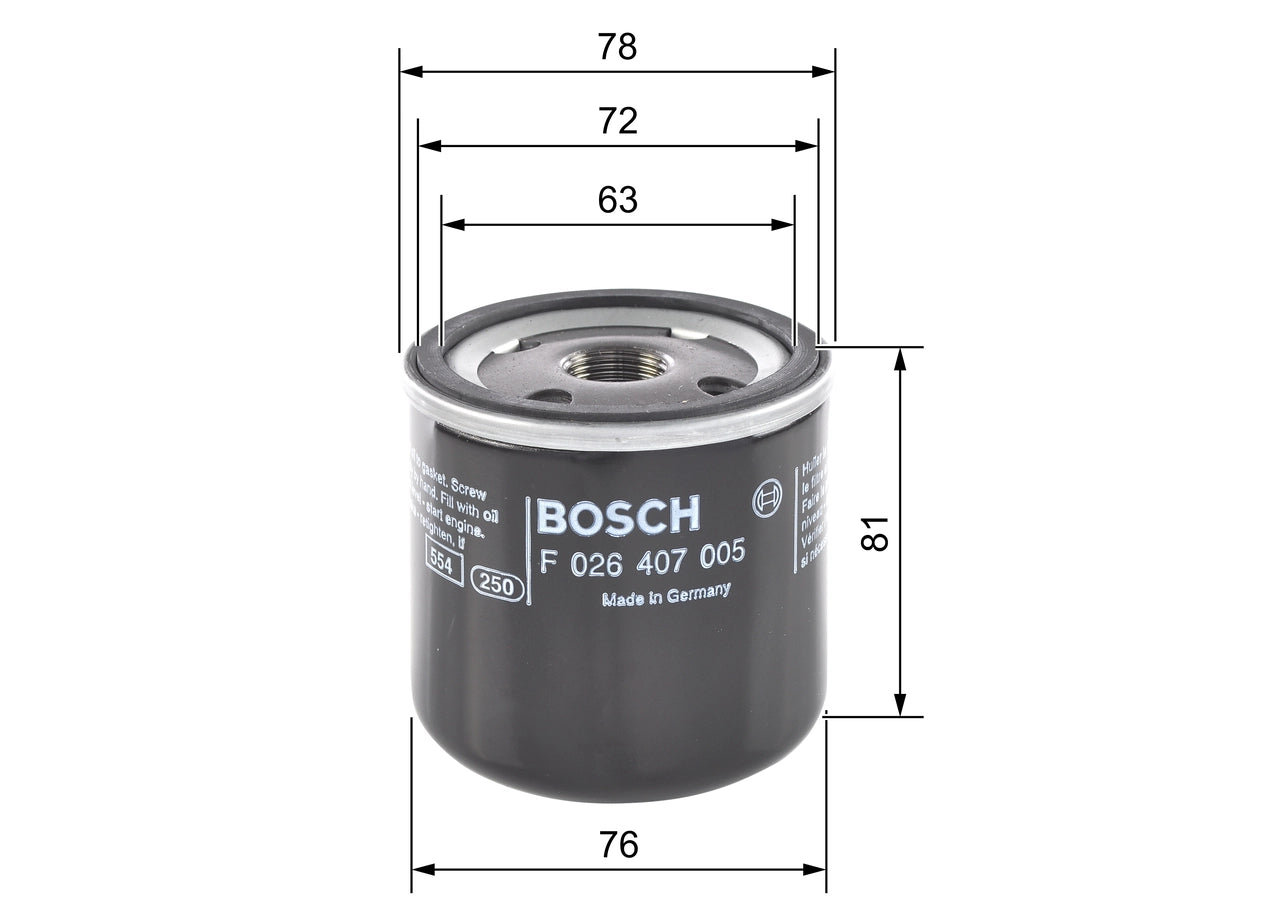 BOSCH F 026 407 005 Filtru ulei