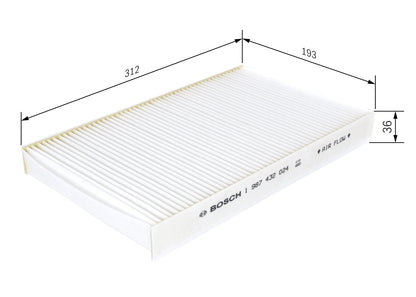 BOSCH 1 987 432 024 Filtru, aer habitaclu