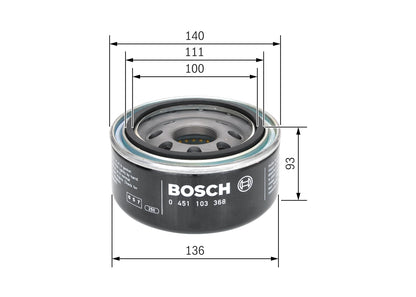 BOSCH 0 451 103 368 Filtru ulei