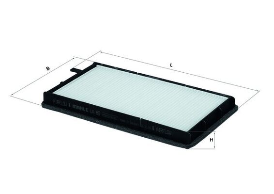MAHLE LA 80 Filtru, aer habitaclu