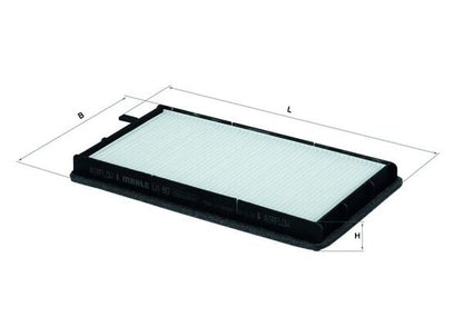 MAHLE LA 80 Filtru, aer habitaclu