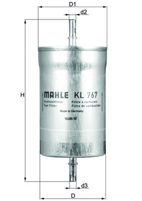 MAHLE KL 767 Filtru combustibil