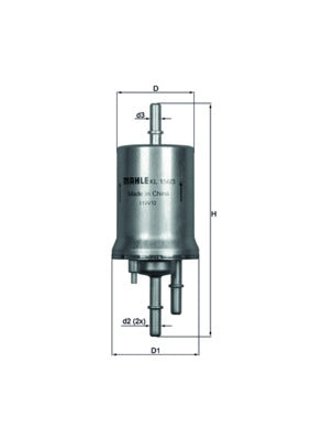MAHLE KL 156/3 Filtru combustibil