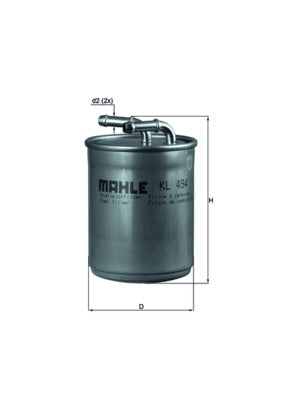 MAHLE KL 494 Filtru combustibil