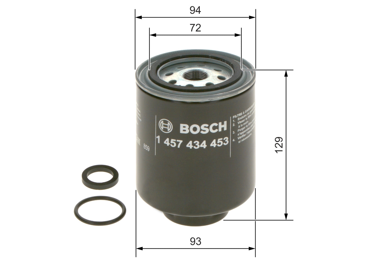 BOSCH 1 457 434 453 Filtru combustibil