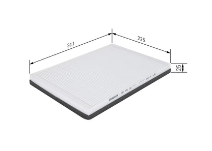 BOSCH 1 987 432 152 Filtru, aer habitaclu