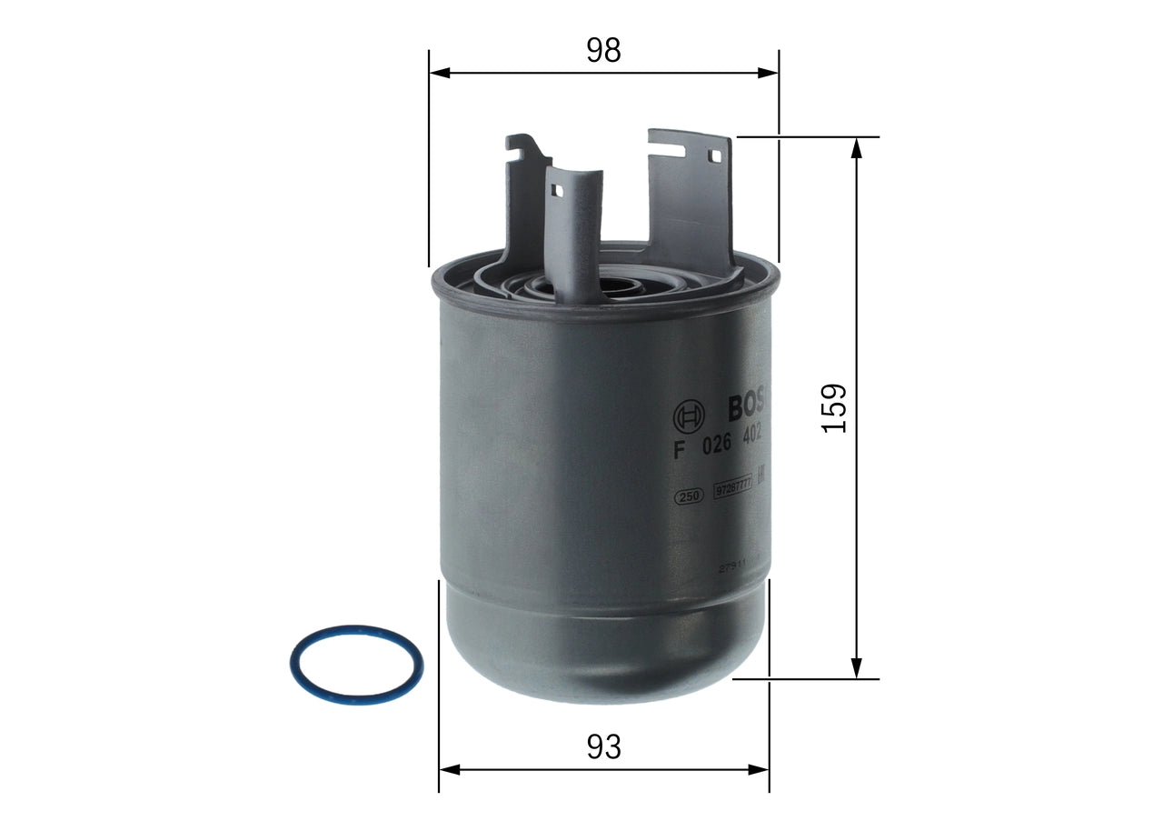 BOSCH F 026 402 289 Filtru combustibil