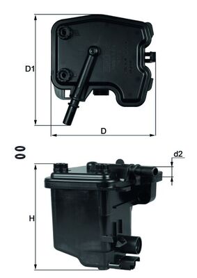 MAHLE KL 431D Filtru combustibil