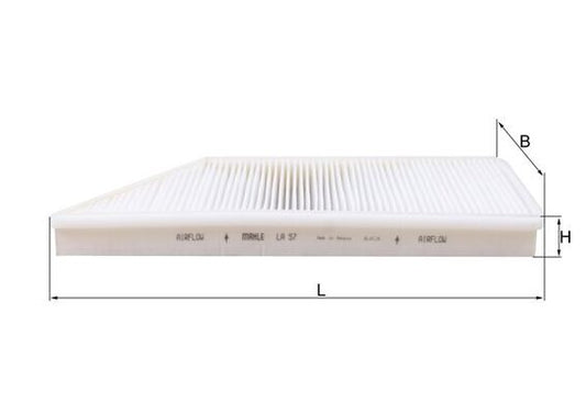 MAHLE LA 57 Filtru, aer habitaclu