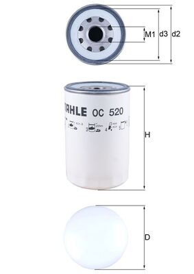 MAHLE OC 520 Filtru ulei