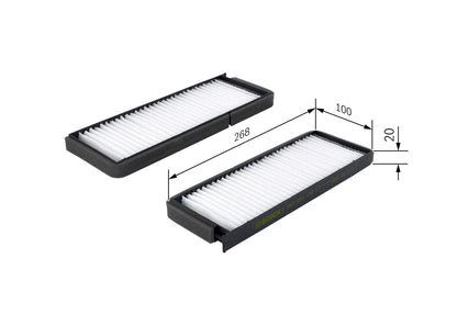 BOSCH 1 987 431 176 Filtru, aer habitaclu