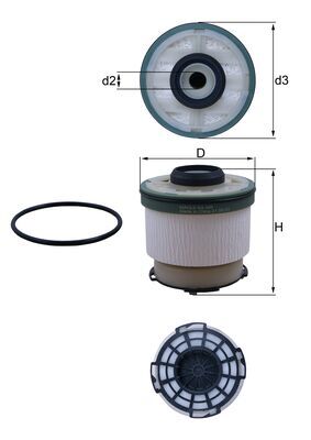 MAHLE KX 385D Filtru combustibil