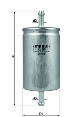 MAHLE KL 60 Filtru combustibil