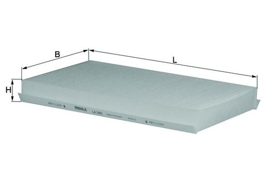 MAHLE LA 280 Filtru, aer habitaclu