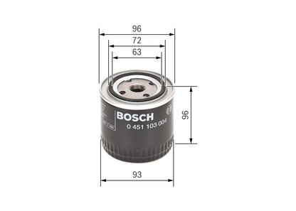 BOSCH 0 451 103 004 Filtru ulei