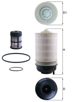 MAHLE KX 581KIT Filtru combustibil