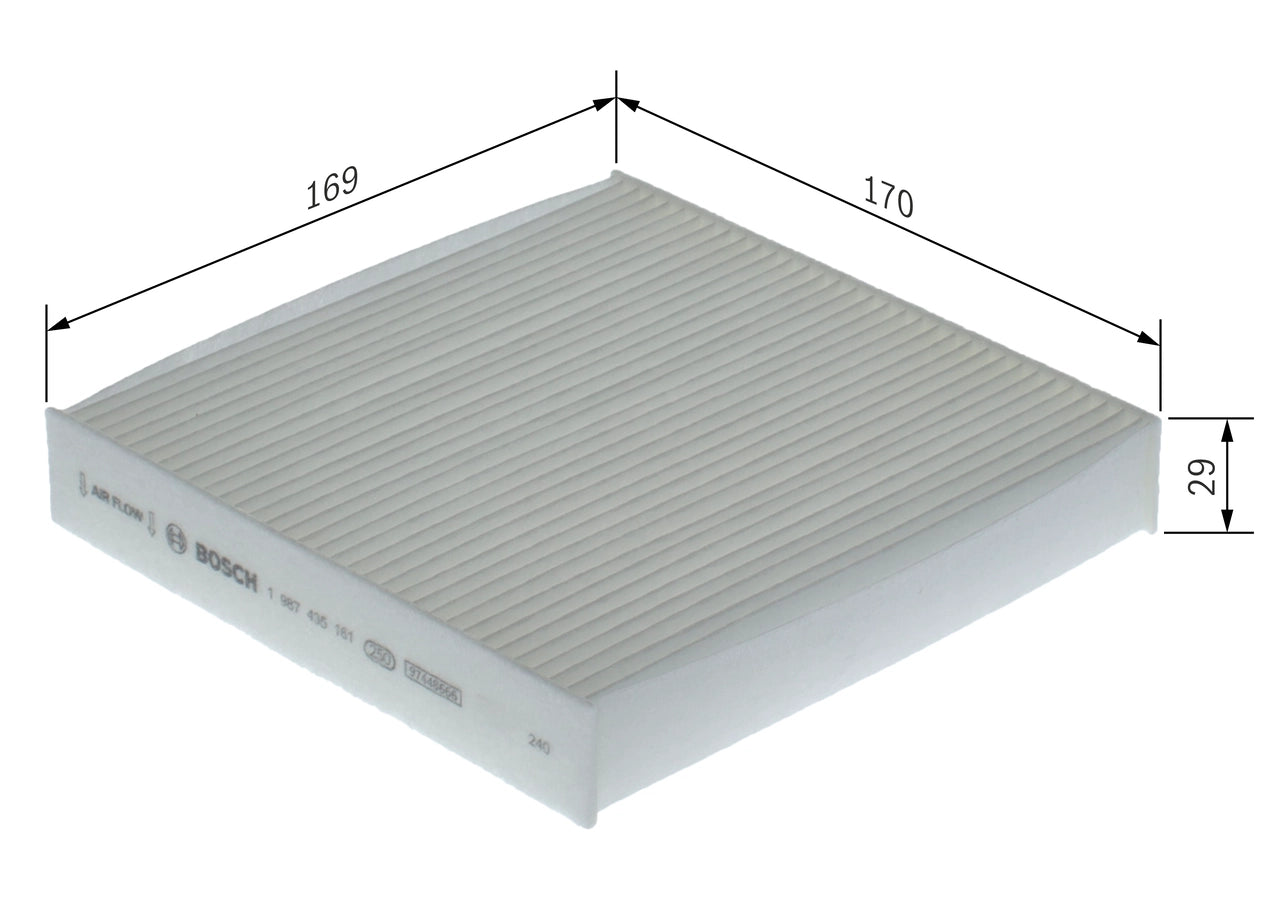 BOSCH 1 987 435 161 Filtru, aer habitaclu