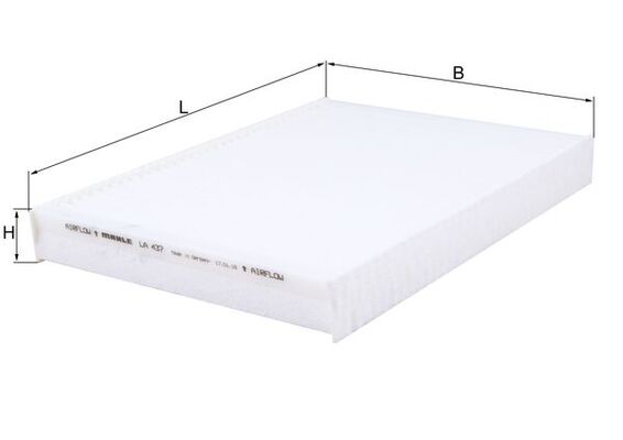 MAHLE LA 437 Filtru, aer habitaclu