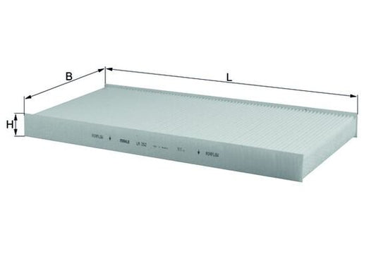 MAHLE LA 252 Filtru, aer habitaclu