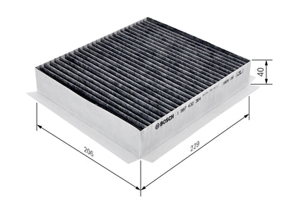 BOSCH 1 987 432 364 Filtru, aer habitaclu