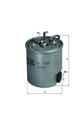 MAHLE KL 188 Filtru combustibil