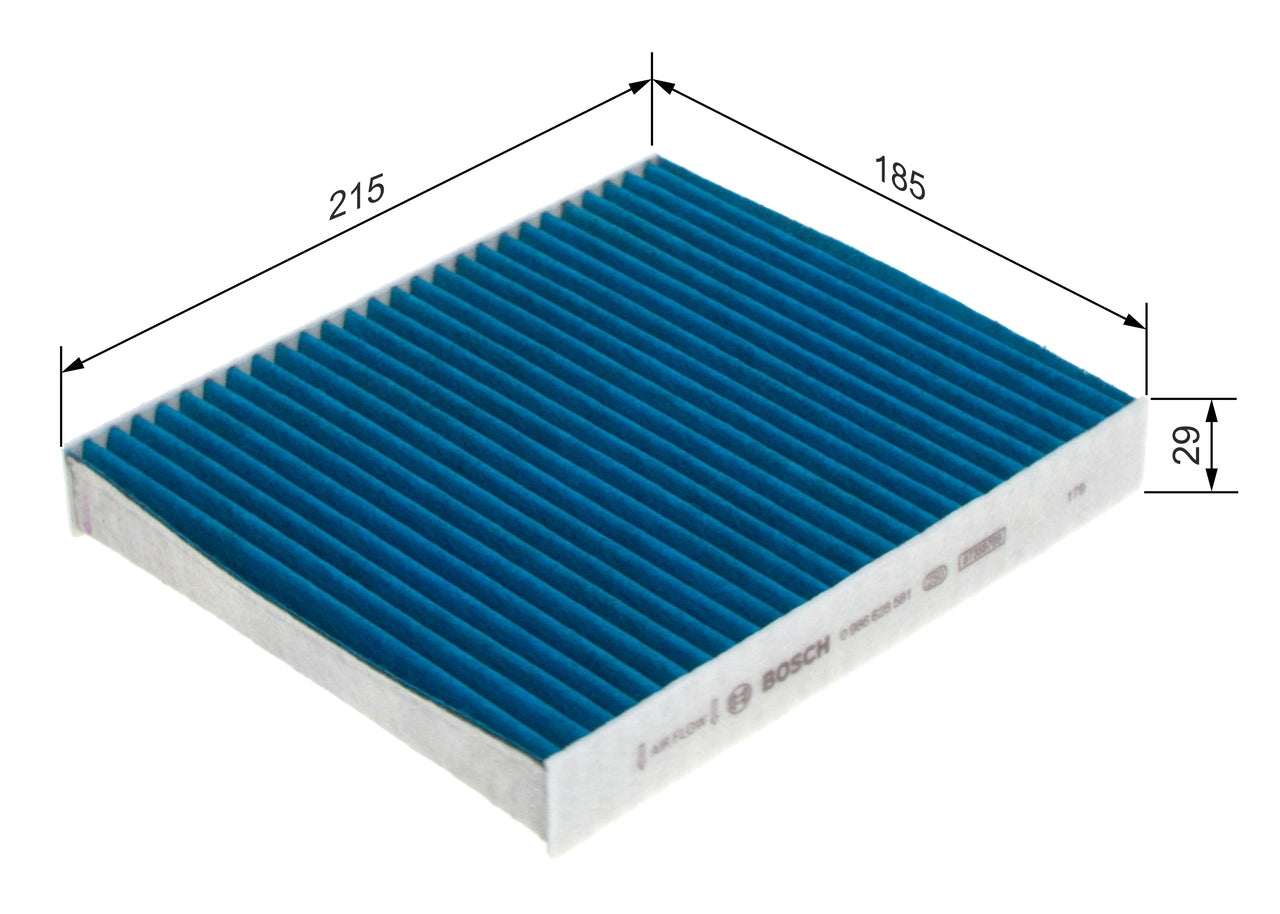BOSCH 0 986 628 581 Filtru, aer habitaclu