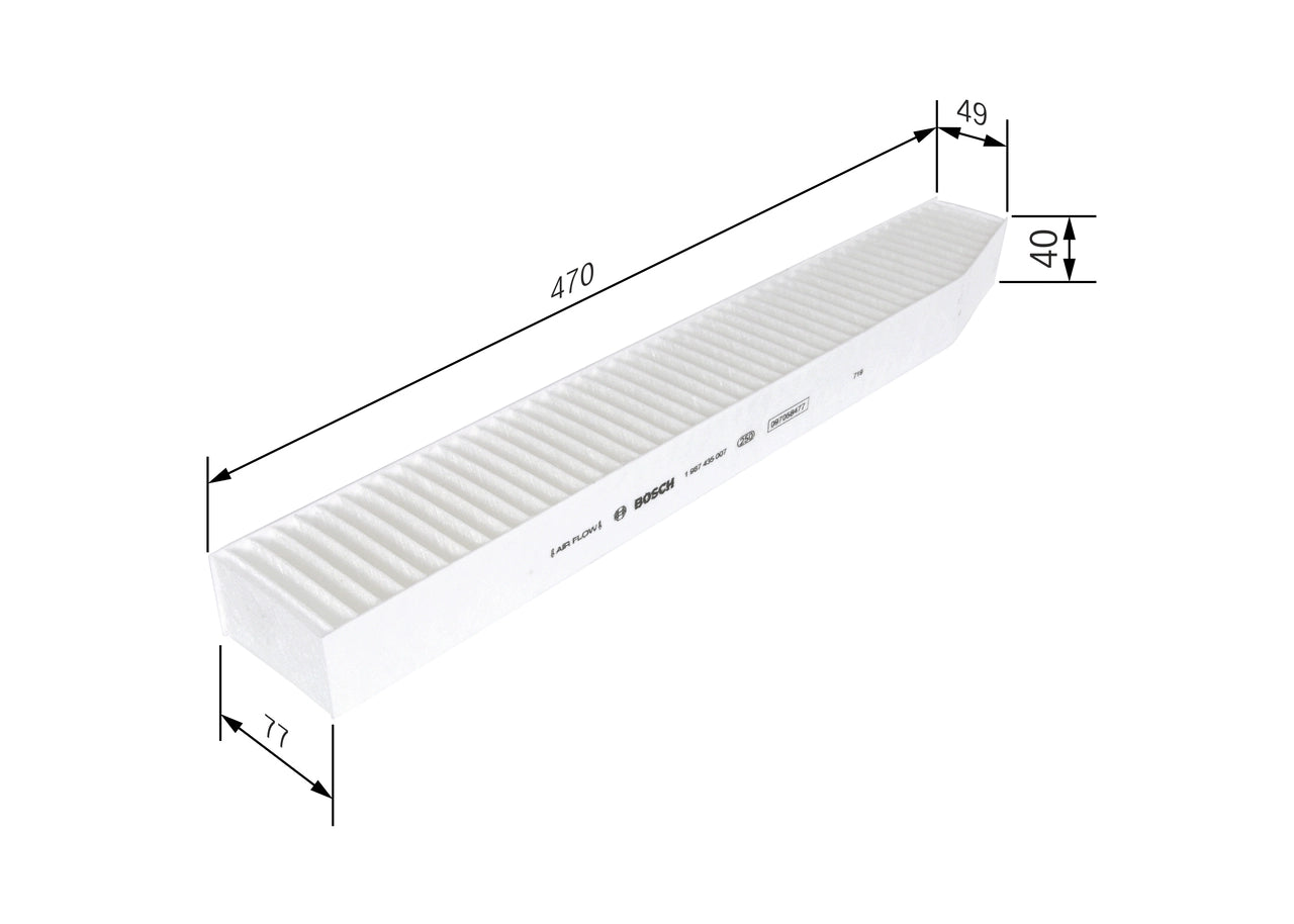 BOSCH 1 987 435 007 Filtru, aer habitaclu