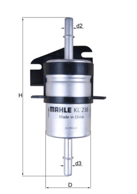MAHLE KL 238 Filtru combustibil