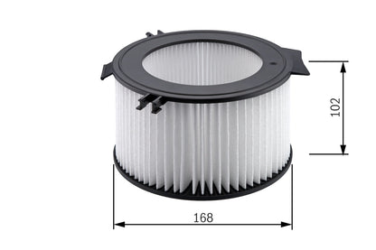 BOSCH 1 987 432 056 Filtru, aer habitaclu
