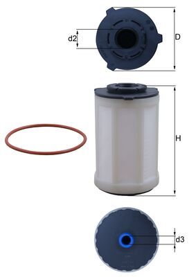 MAHLE KX 655D Filtru combustibil