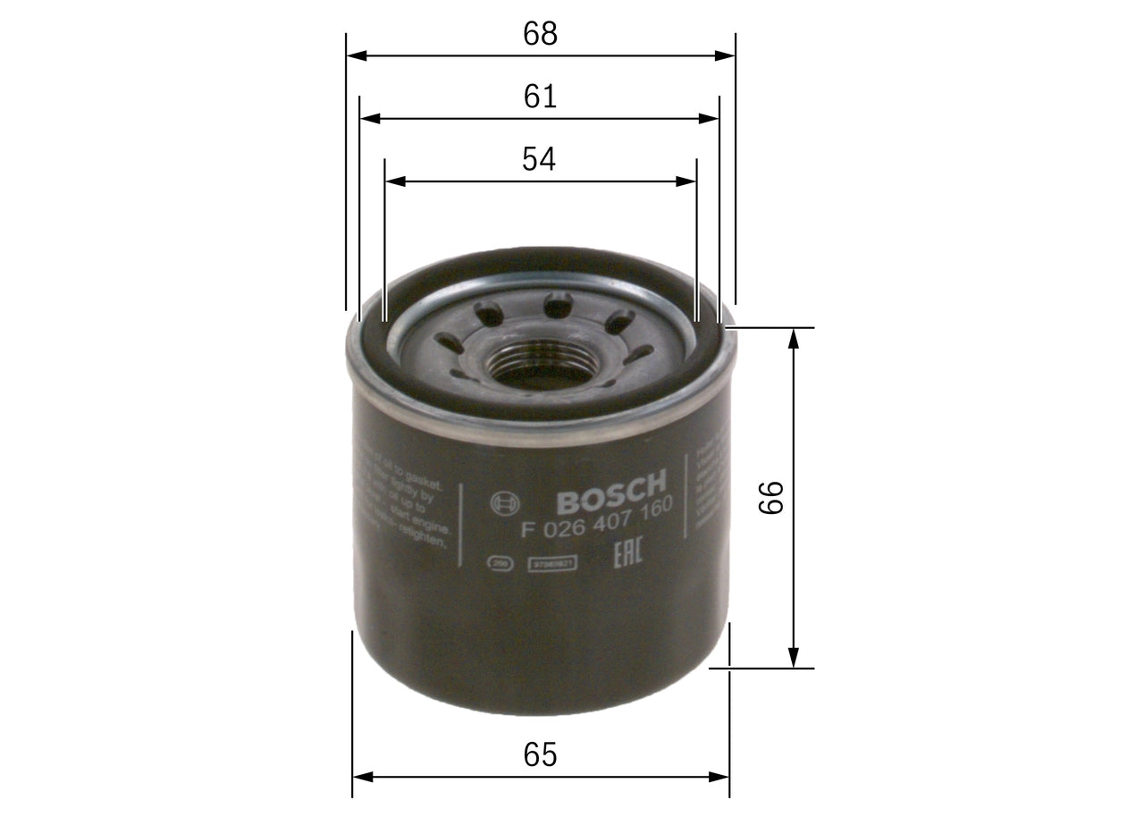 BOSCH F 026 407 160 Filtru ulei