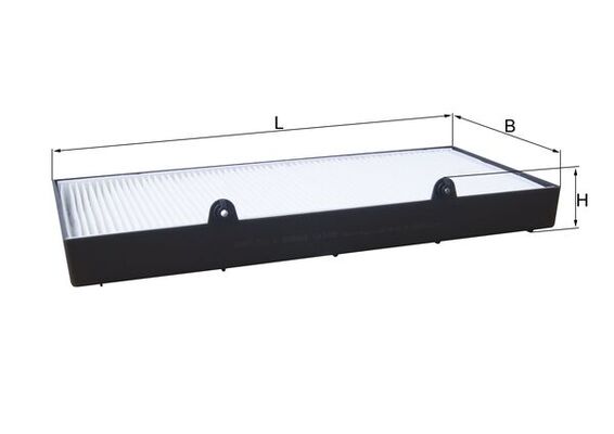 MAHLE LA 1400 Filtru, aer habitaclu