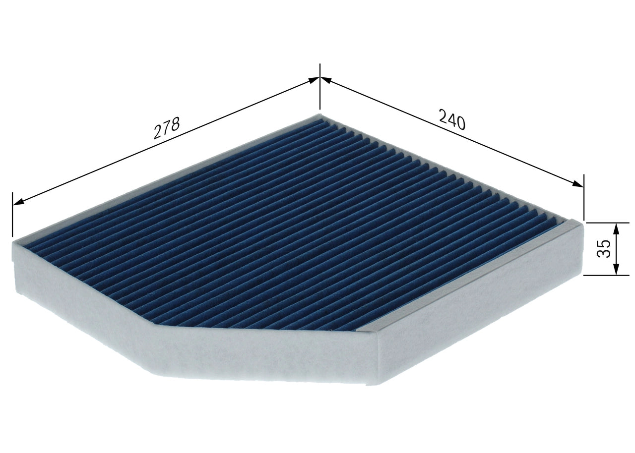 BOSCH 0 986 628 622 Filtru, aer habitaclu