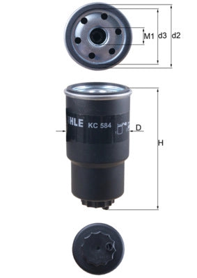 MAHLE KC 584 Filtru combustibil