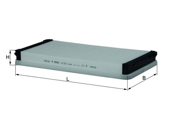 MAHLE LA 32/3 Filtru, aer habitaclu